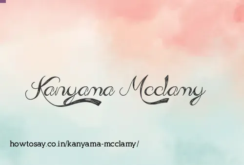 Kanyama Mcclamy