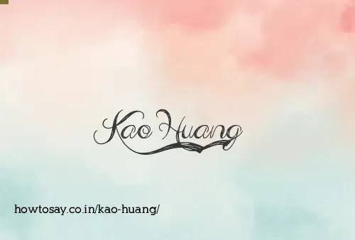 Kao Huang