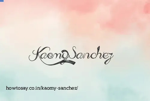 Kaomy Sanchez
