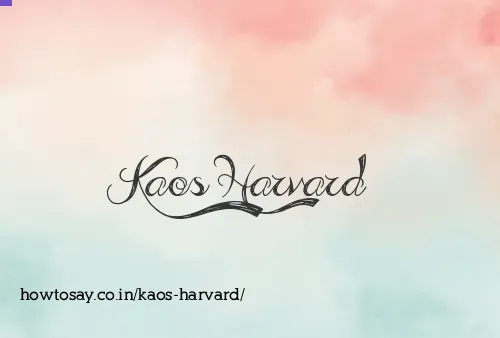 Kaos Harvard