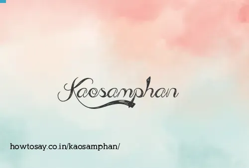 Kaosamphan