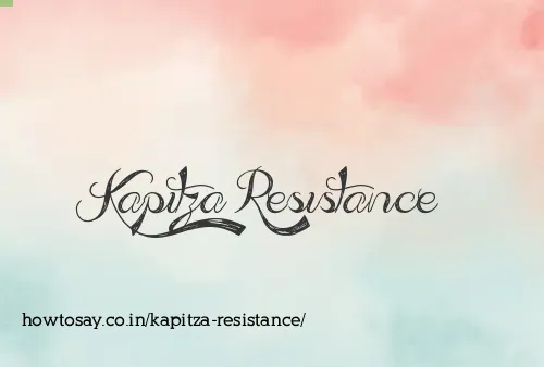 Kapitza Resistance