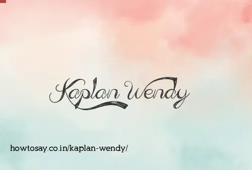 Kaplan Wendy
