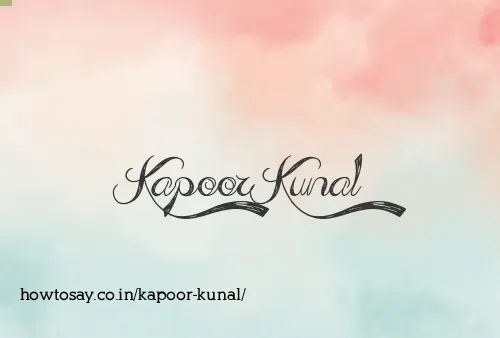 Kapoor Kunal
