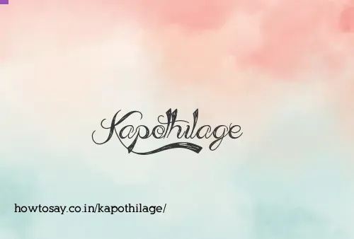 Kapothilage