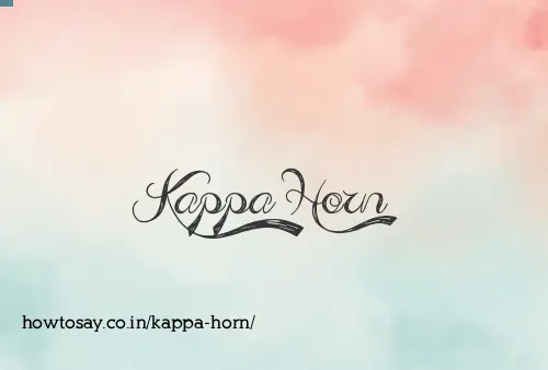 Kappa Horn