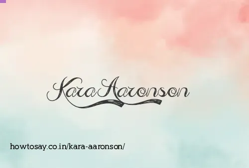 Kara Aaronson