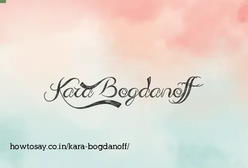 Kara Bogdanoff