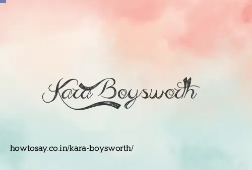 Kara Boysworth