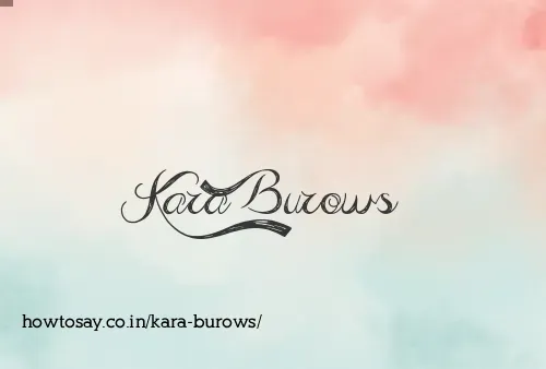 Kara Burows