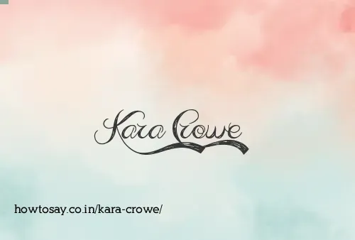 Kara Crowe
