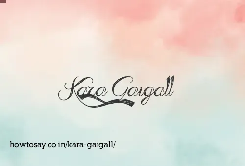 Kara Gaigall