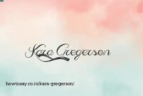 Kara Gregerson