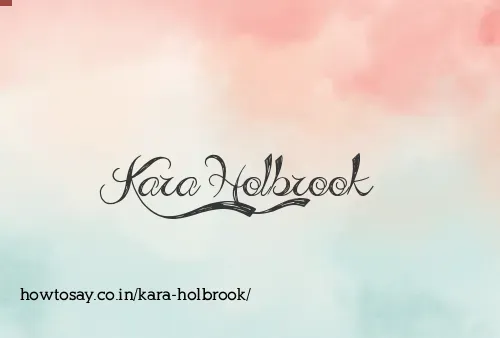 Kara Holbrook