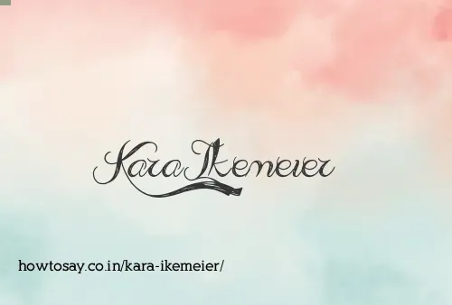 Kara Ikemeier