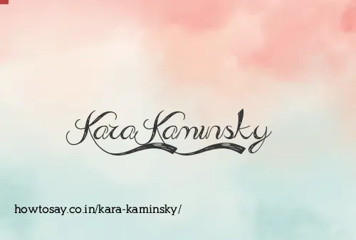Kara Kaminsky