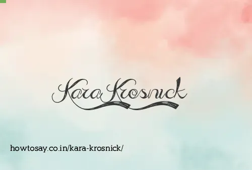 Kara Krosnick