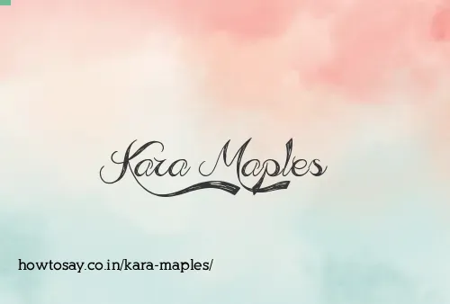 Kara Maples