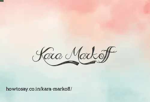 Kara Markoff
