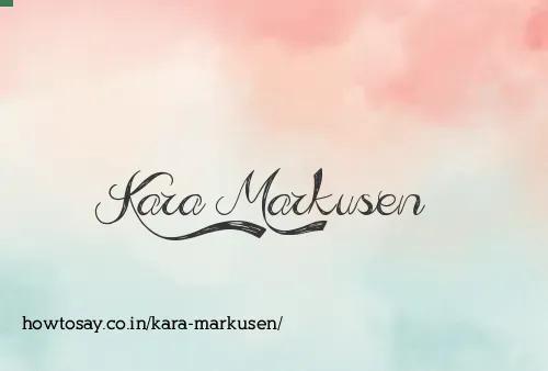 Kara Markusen