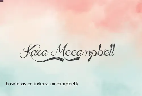 Kara Mccampbell