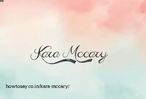 Kara Mccary