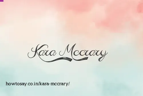 Kara Mccrary