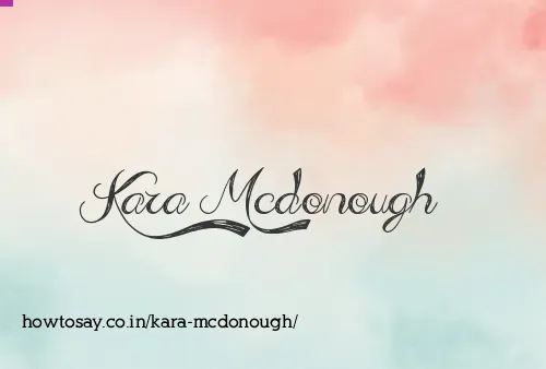 Kara Mcdonough