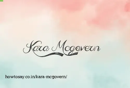 Kara Mcgovern