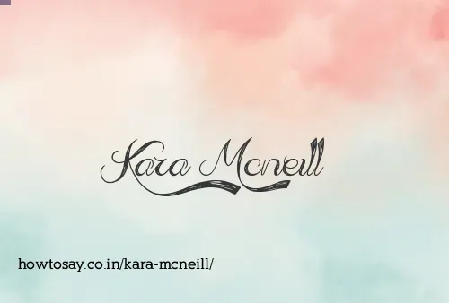Kara Mcneill