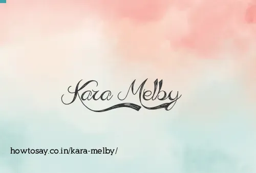 Kara Melby