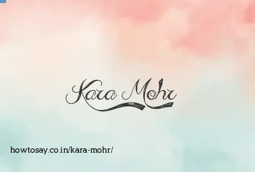 Kara Mohr