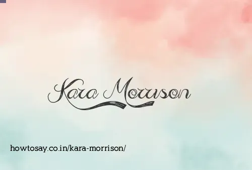 Kara Morrison