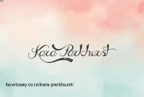 Kara Parkhurst