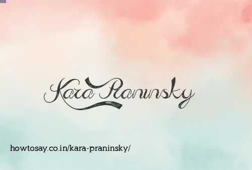 Kara Praninsky
