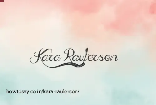 Kara Raulerson