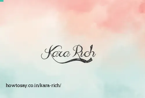 Kara Rich