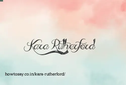 Kara Rutherford