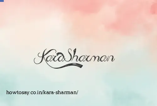 Kara Sharman