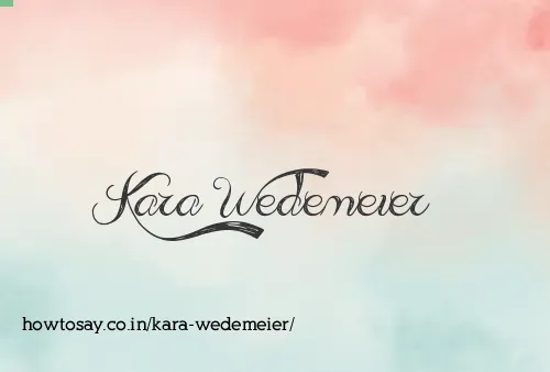 Kara Wedemeier