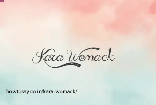 Kara Womack