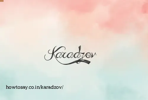 Karadzov