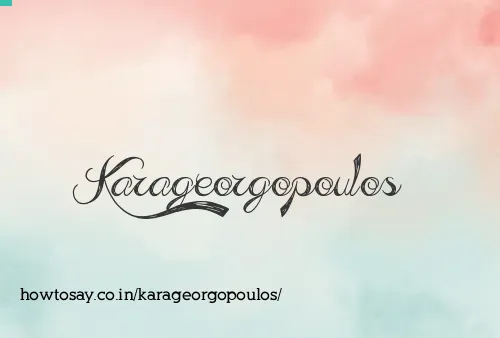 Karageorgopoulos