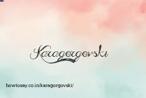 Karagorgovski