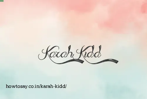 Karah Kidd