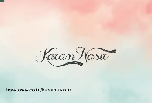 Karam Nasir