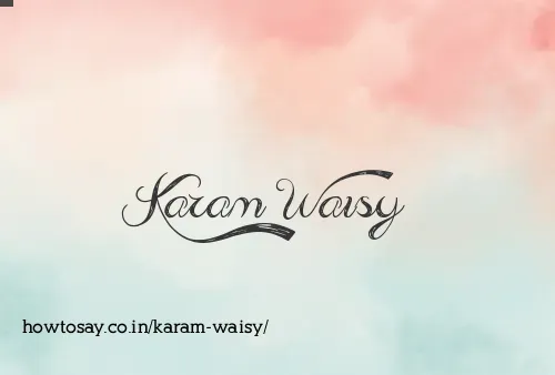 Karam Waisy