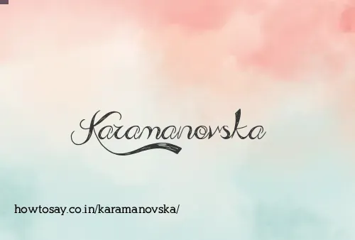 Karamanovska