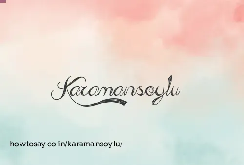 Karamansoylu