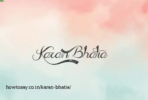 Karan Bhatia
